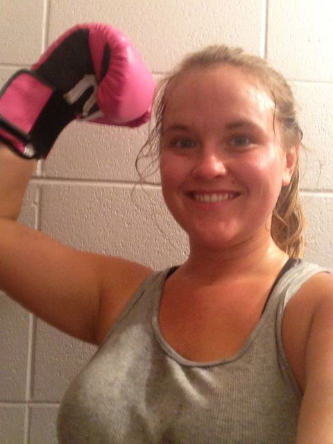 Such a sexy picture right? Hey no one said working out has to be pretty! I was dripping sweat when I got in my car to drive home and damn it felt good!