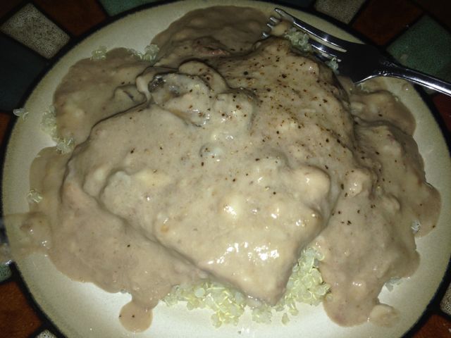 Mushroom Steak + Quinoa = Deliciousness!