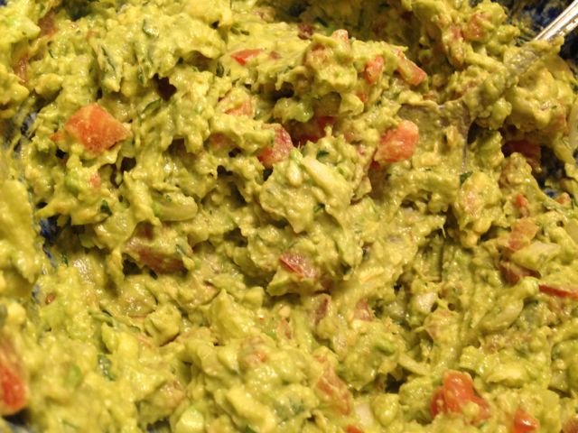 Let the guacamole set at room temperature for about an hour before serving.