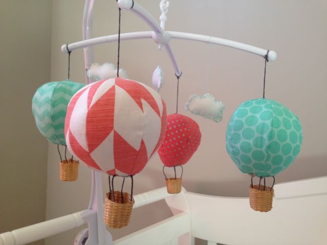 Click here to learn more about how I made Avery's Hot Air Balloon Mobile!