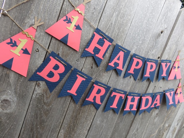 This was the first item that I created for her party. My life is Happy Birthday banners, so this one was fun to create for my girl! Click the link to be directed to this listing!