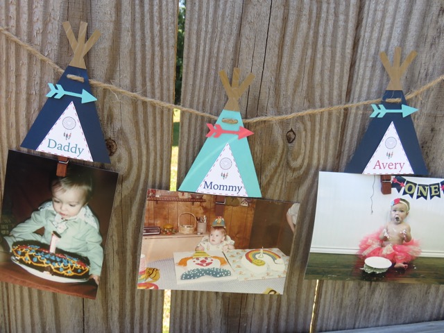 Daddy, Mommy, and Avery with their first birthday cakes!